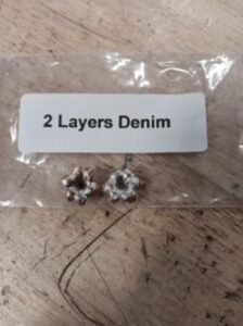 2 layers of denim