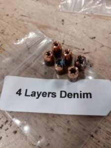 4 layers of denim