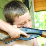 Boy Aiming His BB, Pellet Gun