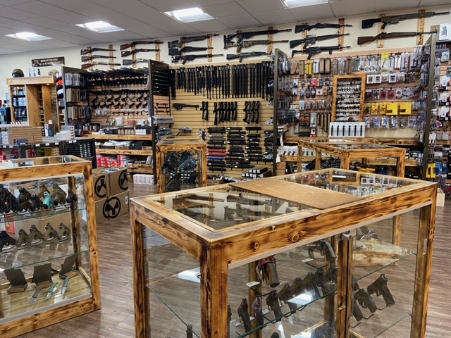 Interior of a gun shop